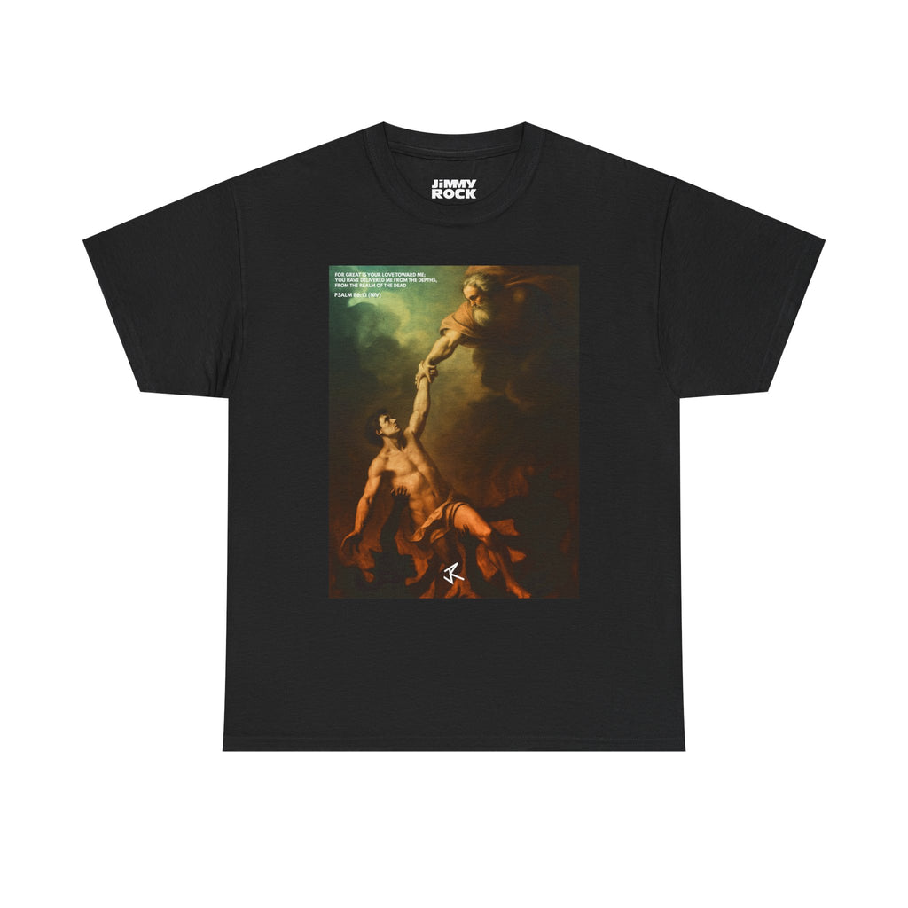 Graphic Tee — 'Hell Can't Have Me' Classic Art Black T-Shirt
