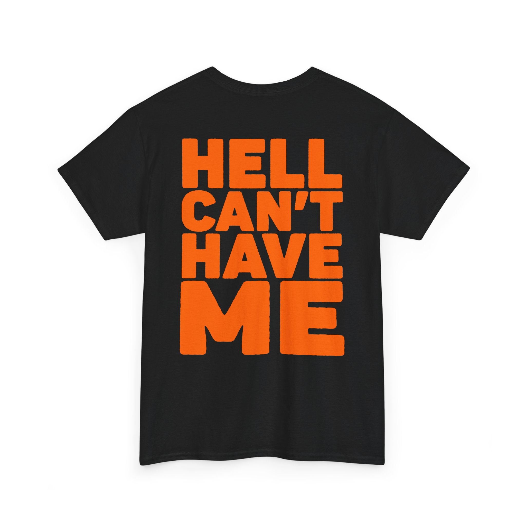 Graphic Tee — 'Hell Can't Have Me' Classic Art Black T-Shirt
