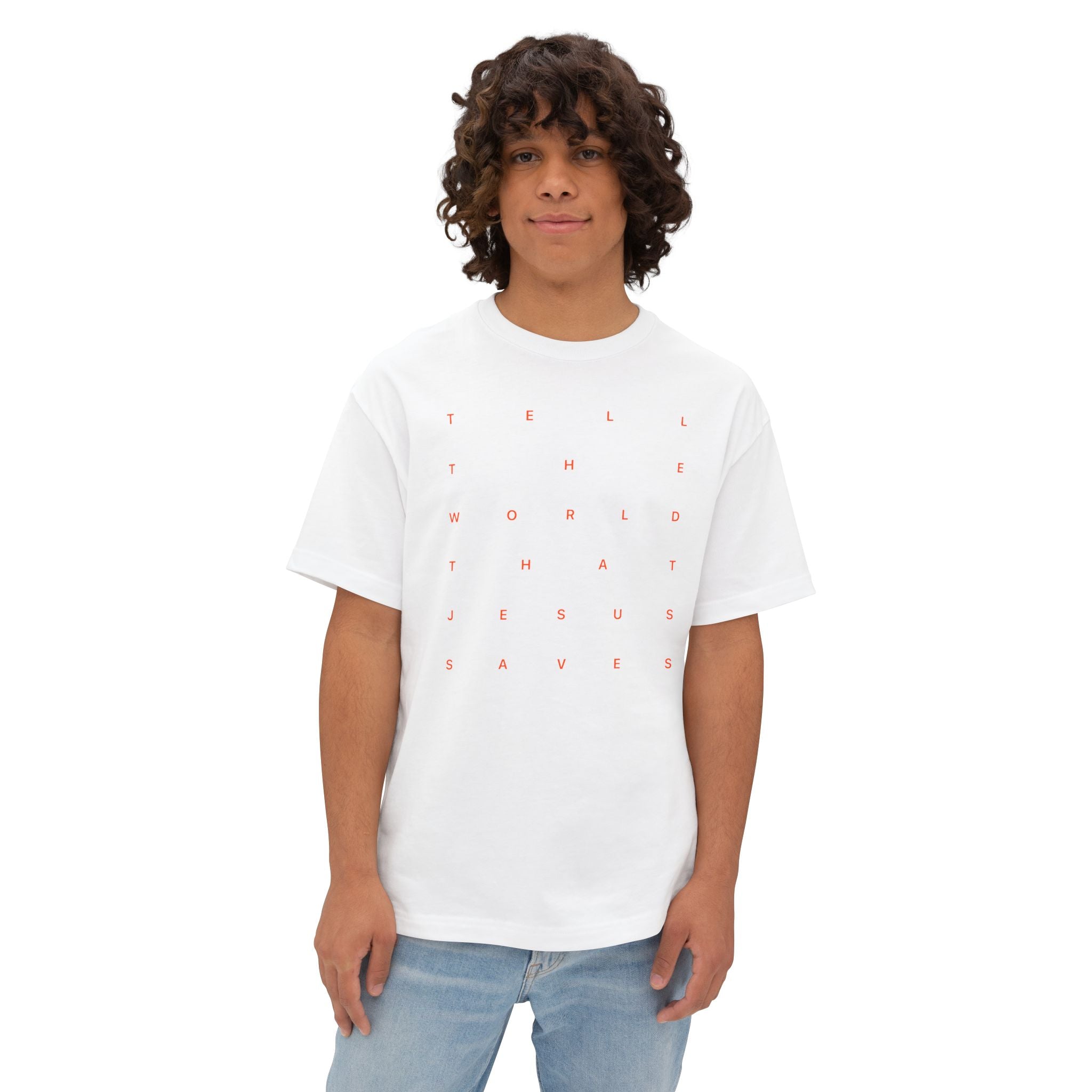 Tell The World That Jesus Saves - Boxy Tee