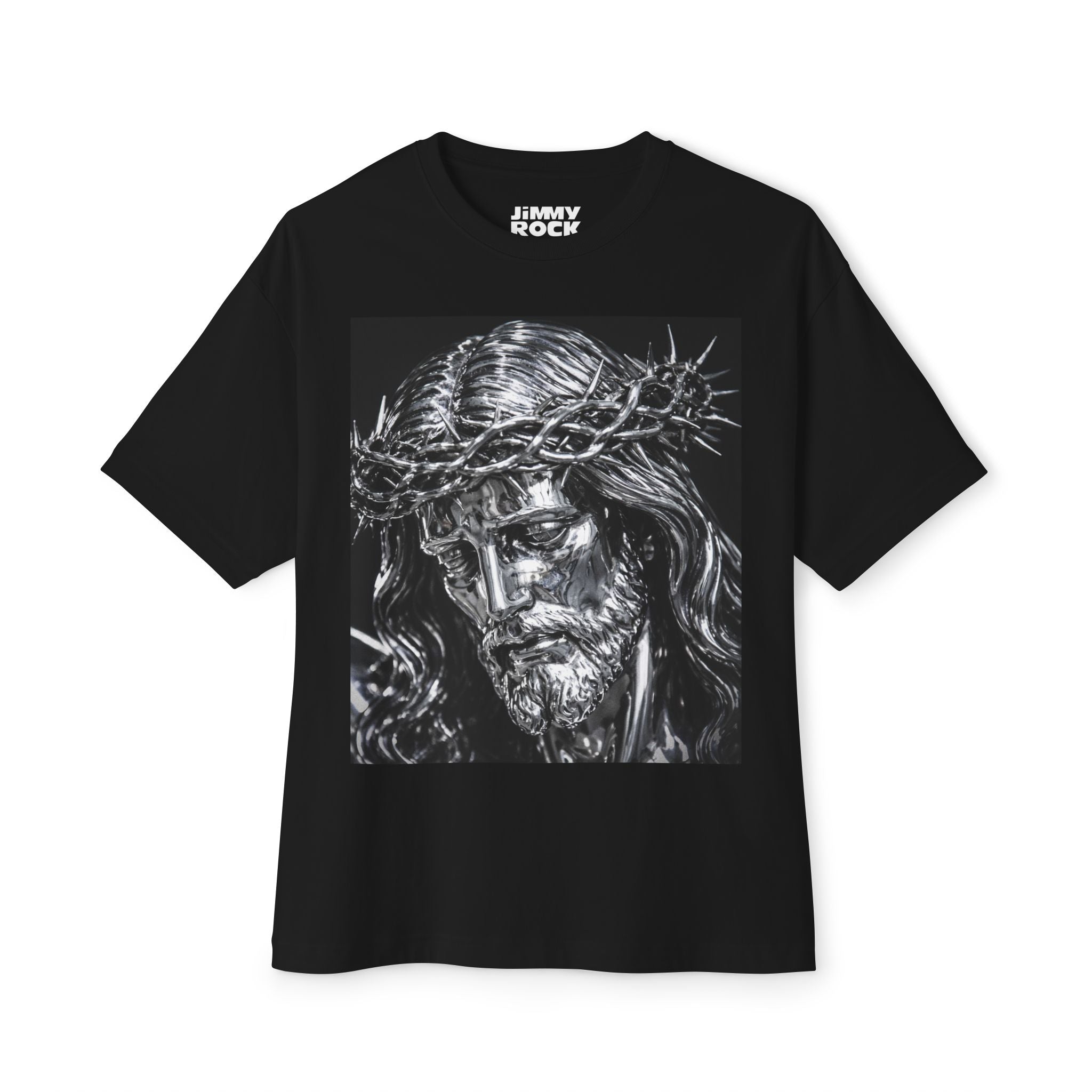 God Over Everything Tee — Jesus Portrait Christian Graphic T-Shirt