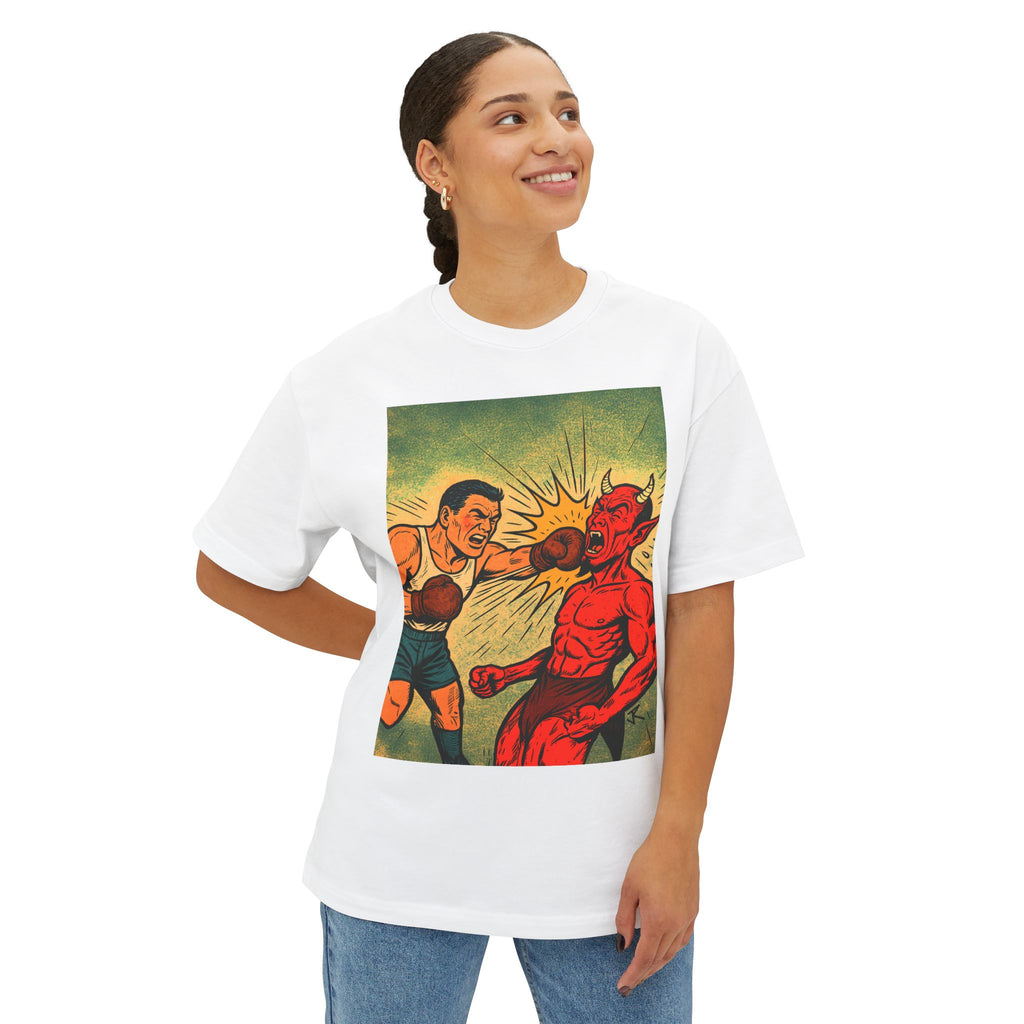 Boxer Punching Devil tee | The Devil Can Catch These Hands graphic tee