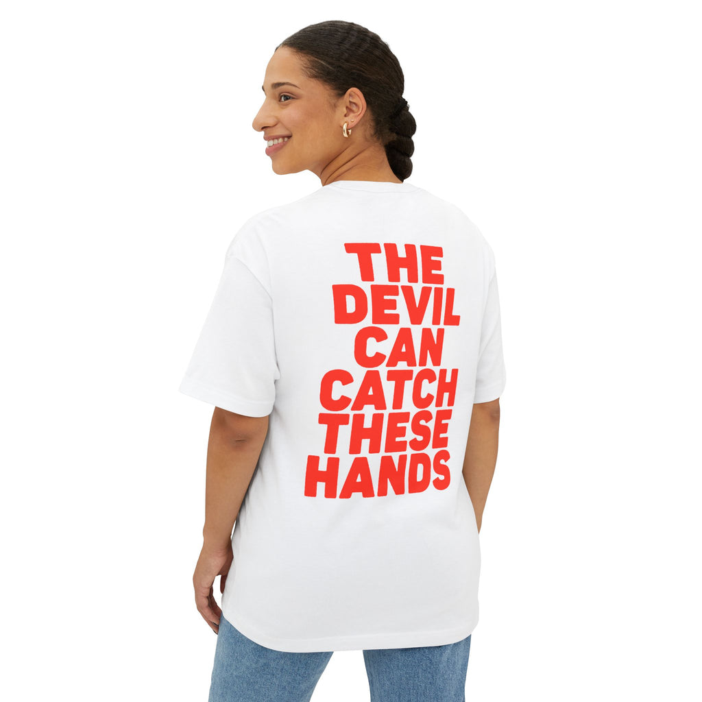 Boxer Punching Devil tee | The Devil Can Catch These Hands graphic tee