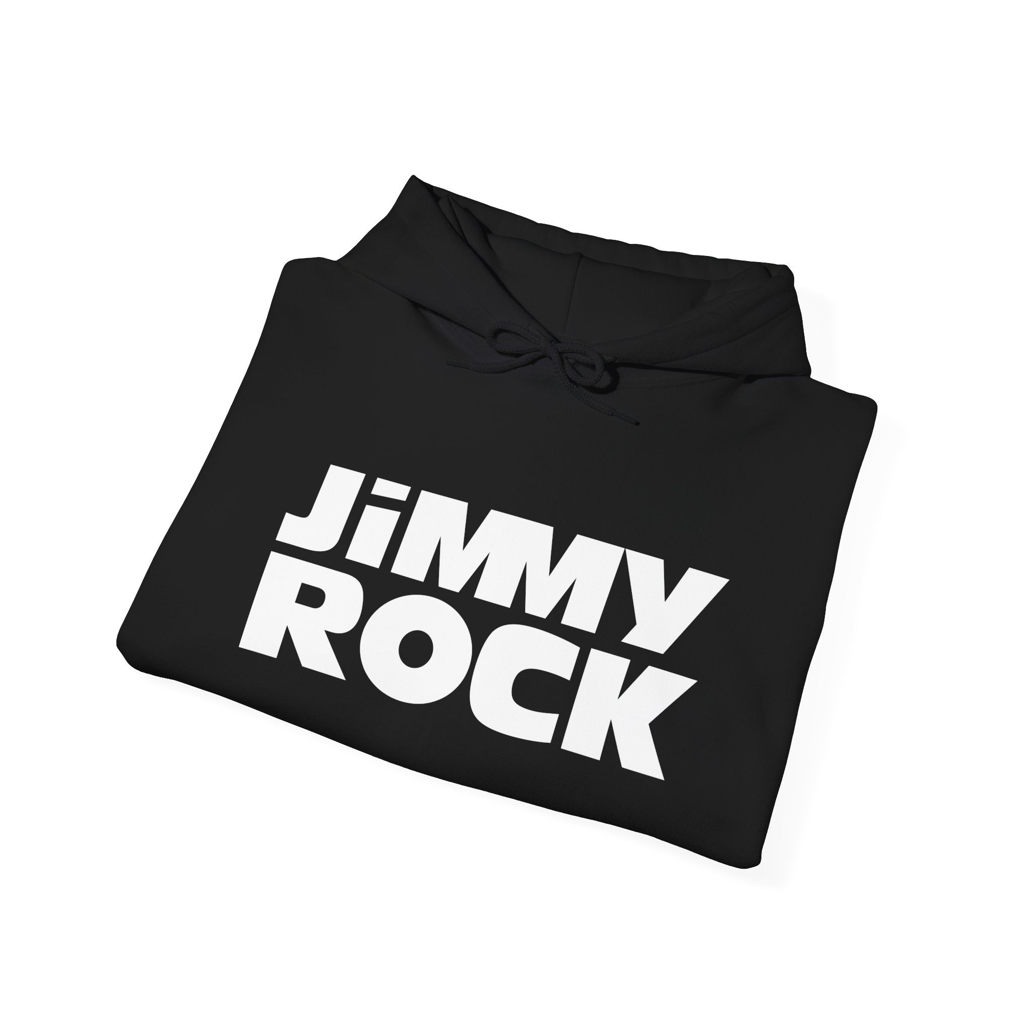 Jimmy Rock Hoodie — Bold Retro Logo Pullover