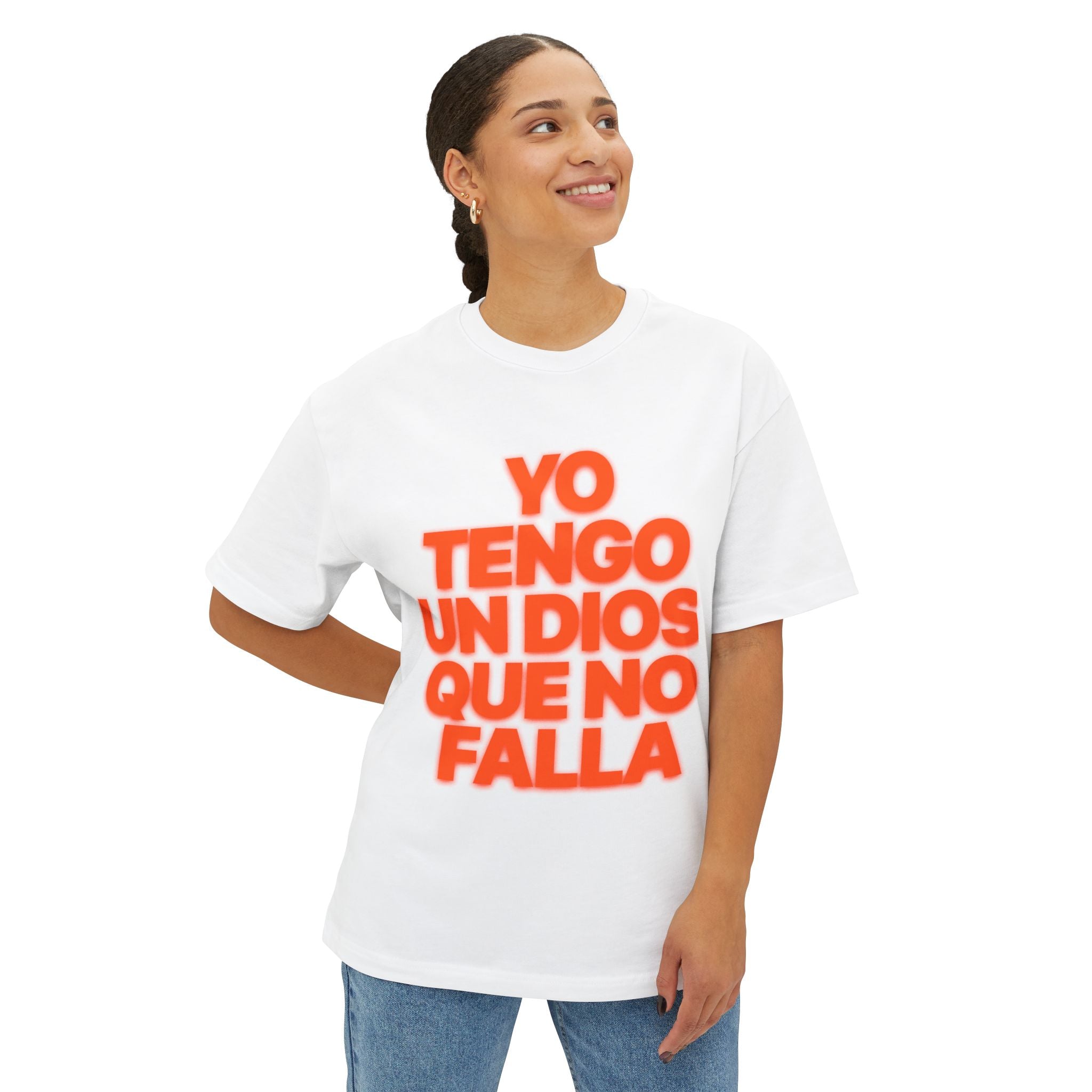 “Yo Tengo Un Dios Que No Falla” Oversized Shirt