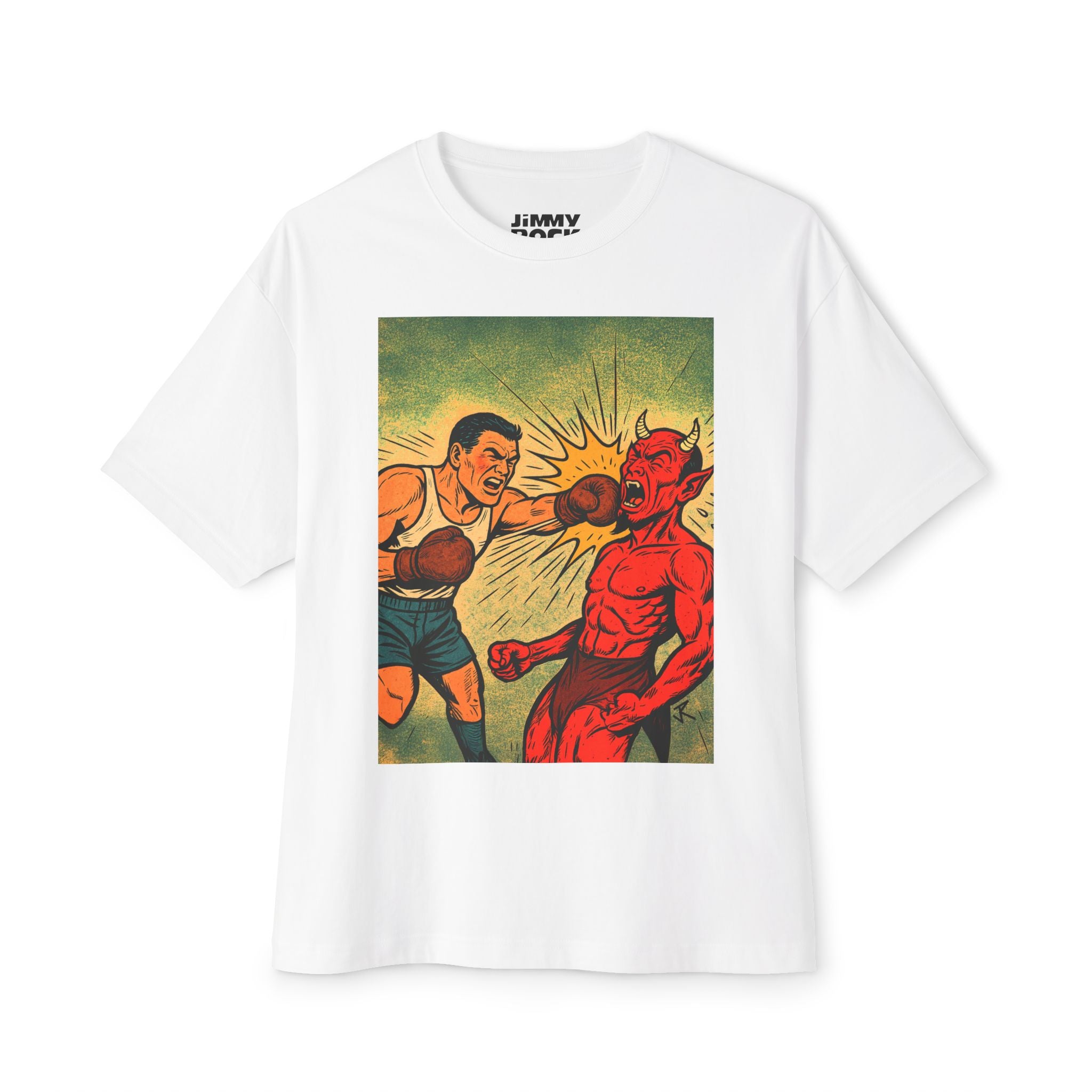 Boxer Punching Devil tee | The Devil Can Catch These Hands graphic tee