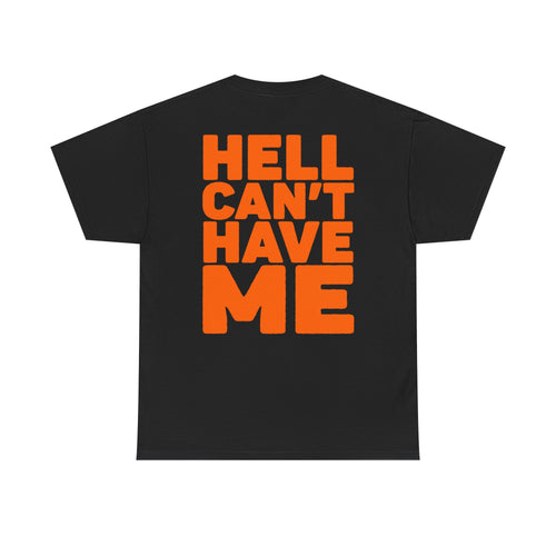 Graphic Tee — 'Hell Can't Have Me' Classic Art Black T-Shirt
